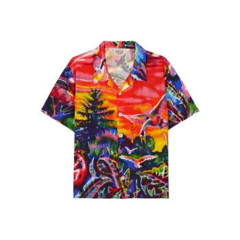 Brain Dead Shirts Men Red