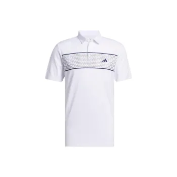 Adidas Chest Stripe Polo Shirt Polo Shirt Men's White