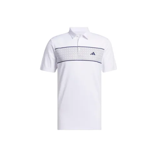 Adidas Chest Stripe Polo Shirt Polo Shirt Men's White