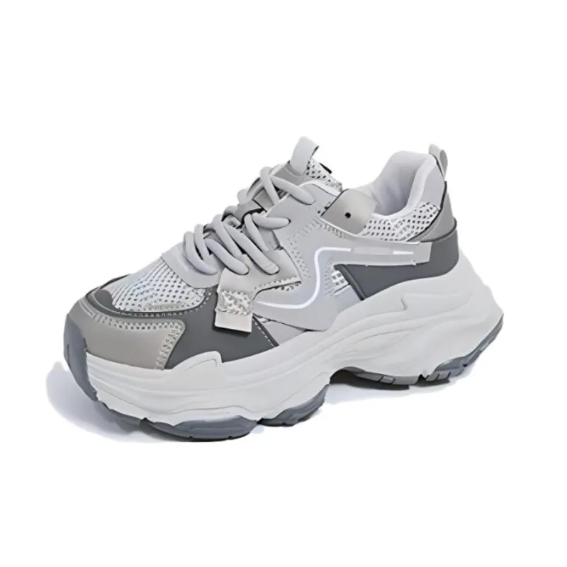 Puppytown Breathable, Slip Resistant, And Abrasion Resistant Low Top Chunky Sneakers Women's-3