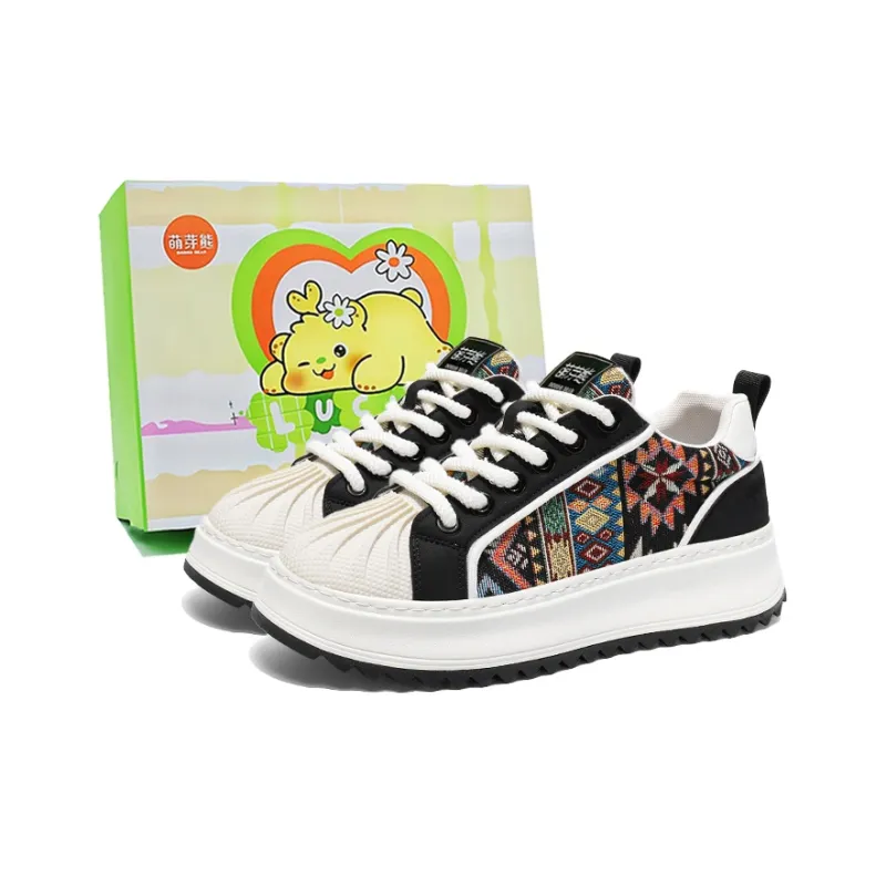 Budding Bear Anti-Slip And Wear-Resistant Height Increasing Low-Top Canvas Shoes Men's Box-5