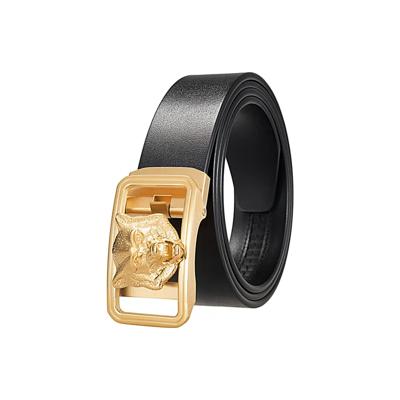 JONNY MOORE Top Grain Cow Leather Belts Men's 3.4cm-4