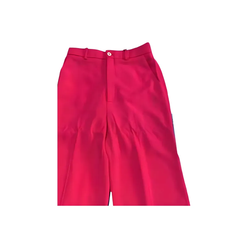 GUCCI High Rise Wide Leg Pants Pink-5