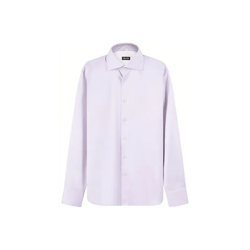 Zzegna Shirts Men Purple Lilac-0