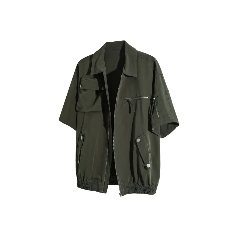 MEIPIN TANG Shirt Unisex Army Green-0
