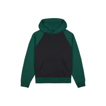 Brain Dead Pigment Wash Logo Head Raglan Hoodie