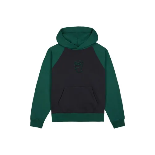 Brain Dead Pigment Wash Logo Head Raglan Hoodie