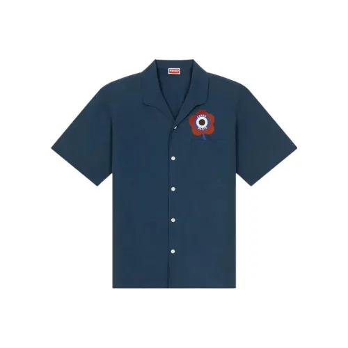 KENZO TARGET Shirt Men's Midnight Blue