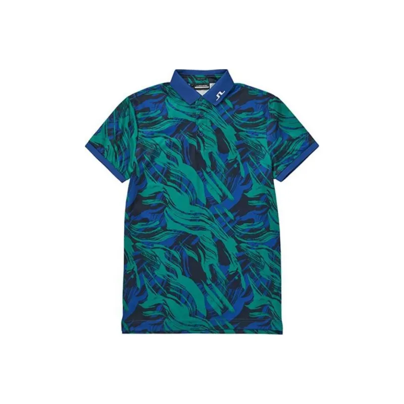 J.Lindeberg Kv Regular Fit Print Polo Shirt Men's Multicolor-0