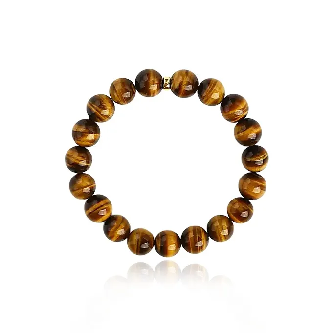 Fuxin Natural Tiger's Eye Stone Bracelets Unisex-0