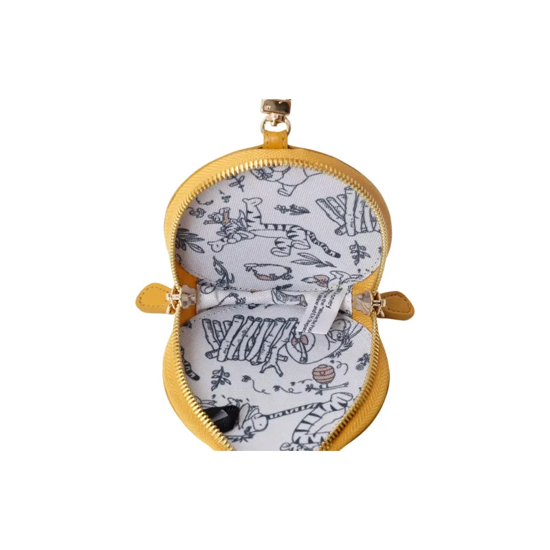 Disney Cow Leather Coin Purse Women's Yellow-2