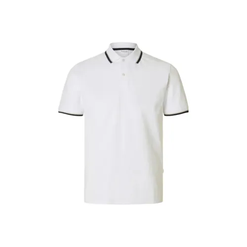 SELECTED Polo Shirt Men's White