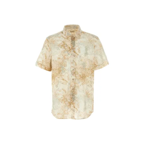 ETRO Floral Printed Curved Hem Shirt