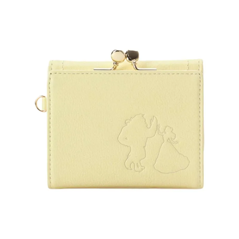 Disney Cow Leather Wallet Regular Women's Yellow-2