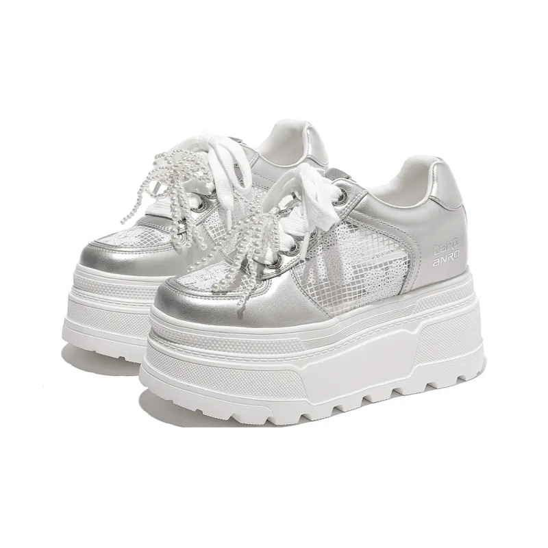 CARDANRO Small sized Sky Vegetables Low Top Skateboard Shoes Women's-8