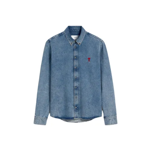 AMIPARIS Paris Ami De Coeur Curved Hem Shirt