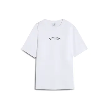 PUMA Graphic SS25 T Shirt Unisex White 02