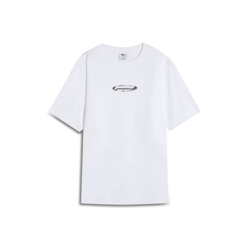 PUMA Graphic SS25 T Shirt Unisex White 02-0