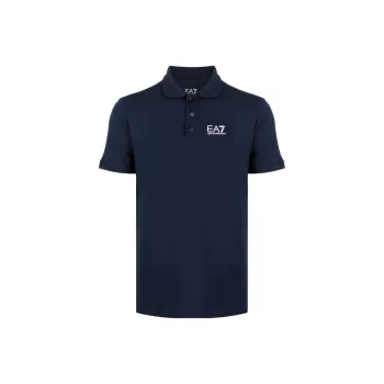 EMPORIO ARMANI EA7 SS24 Polo Shirt Men's Navy