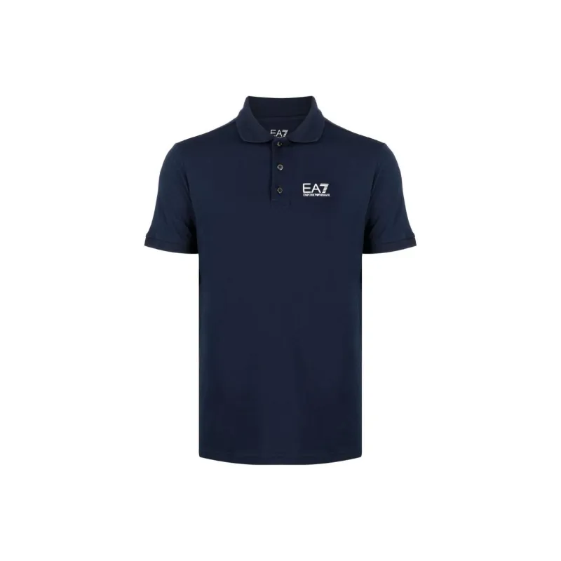 EMPORIO ARMANI EA7 SS24 Polo Shirt Men's Navy-0