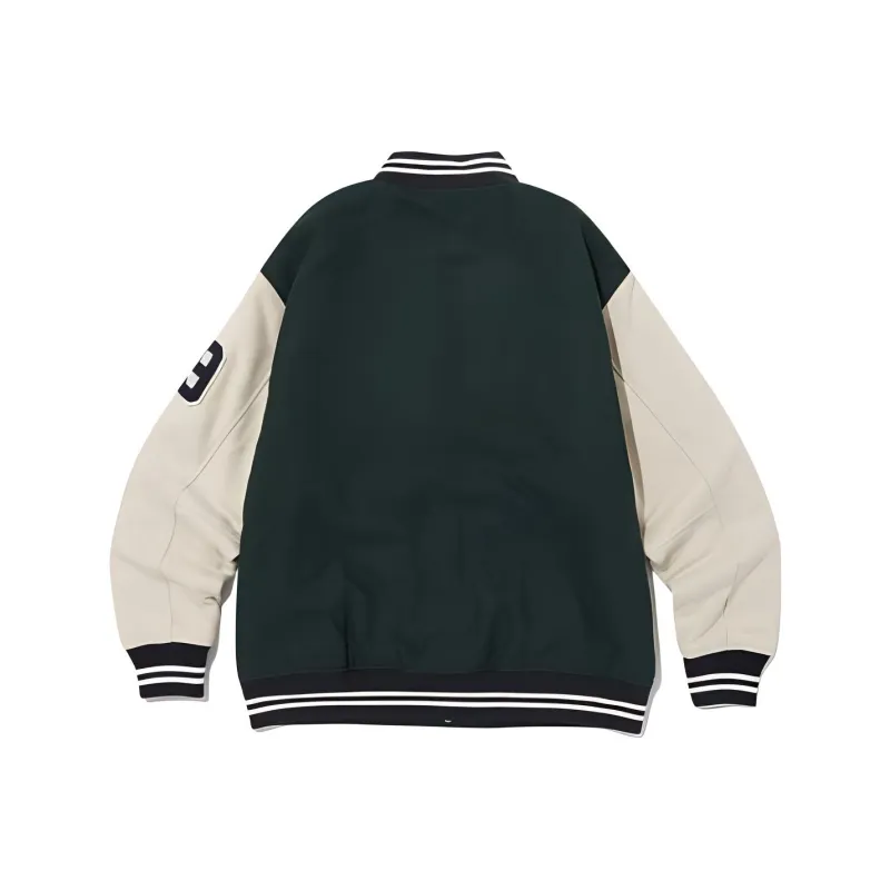 Champion Baseball Jacket Women's Green-1