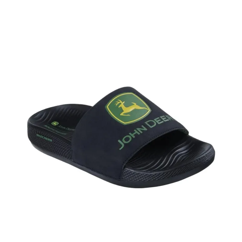 John Deere x Skechers Slip Resistant Slide Slippers Men's Black-2