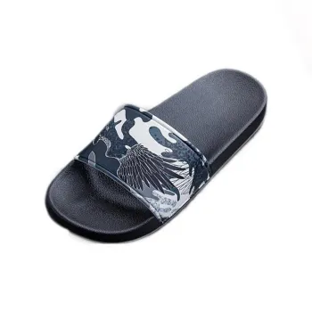 CEO Wings Print, Platform Flip Flops Summer Home Bathing Slip Resistant Couple Seaside Sandal PVC Slippers
