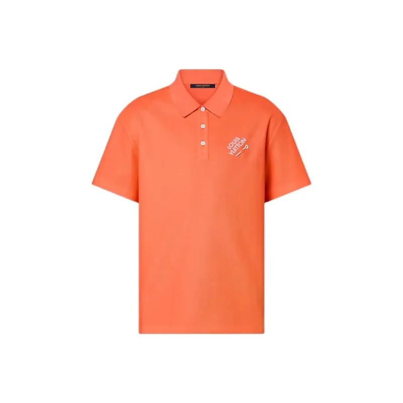 LOUIS VUITTON Polo Shirt Men's Orange-0