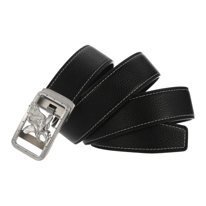 JONNY MOORE Top Grain Cow Leather Belts Men's 3.5cm-7