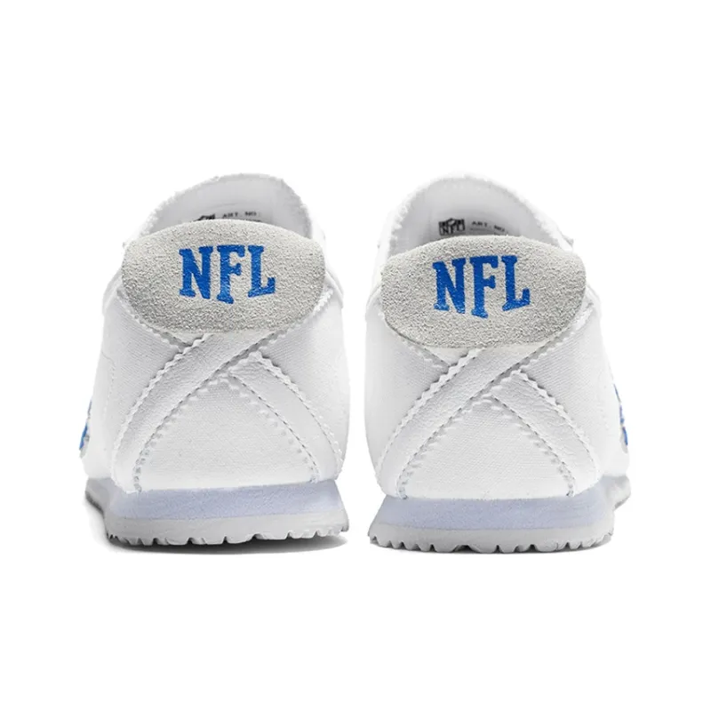 NFL Training Light Low Top Skateboard Shoes Unisex White Blue-4