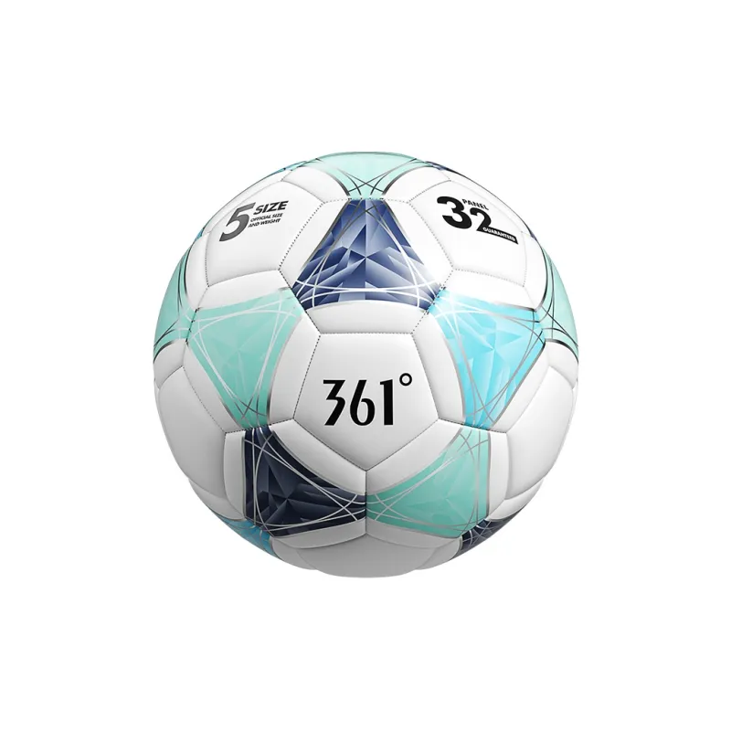 361° Size 45 Soccer PVC Machine Stitched Soccer Ball Unisex Turquoise-2