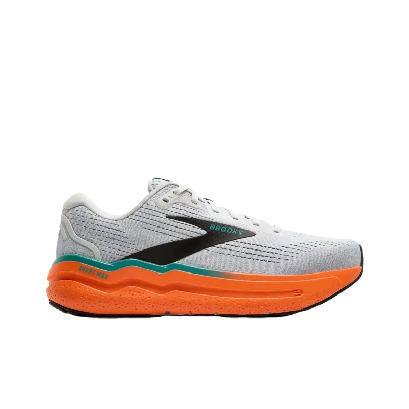 Brooks Ghost Max 2 Anti Slip Wear Resistant Low Top Casual Running Shoes Men's Gray-1