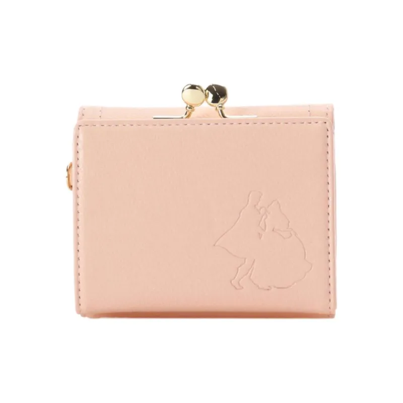 Disney Princess Cow Leather Wallet Women's Pink-2