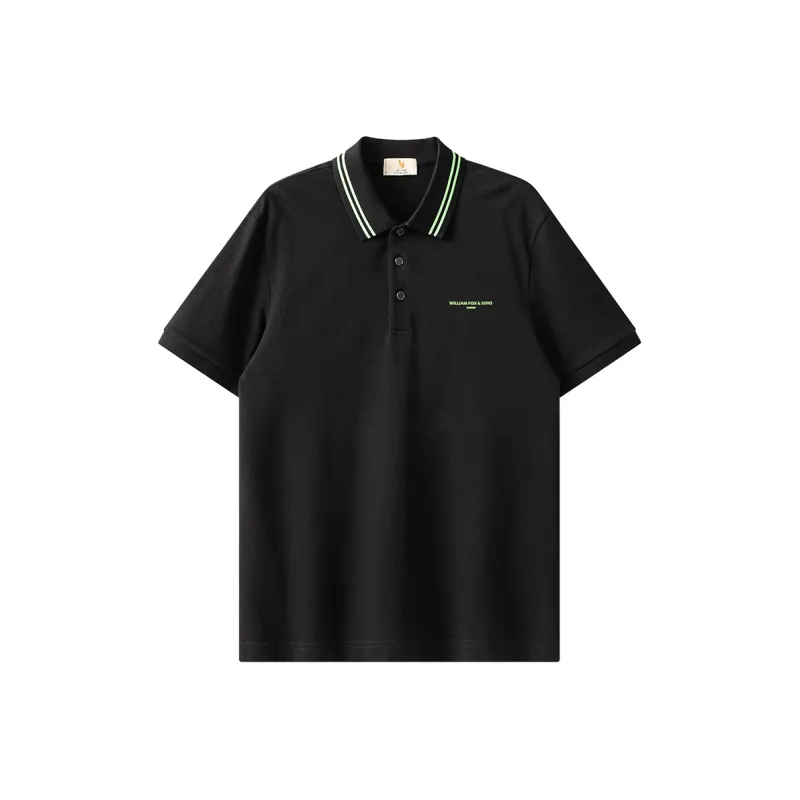 WILLIAM FOX&SONS Polo Shirt Unisex Black-0