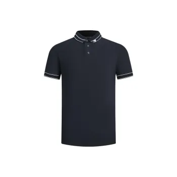 EMPORIO ARMANI Logo Placed Jersey Polo Shirt