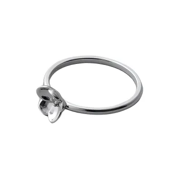 Ete 925 Sterling Silver Platinum-Coated Topaz Rings Unisex Silver