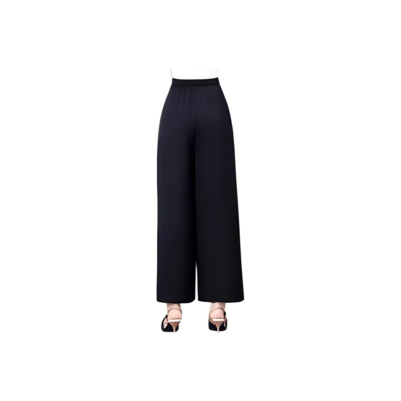 Yi Mengyuan Silk Casual Pants Women's-1