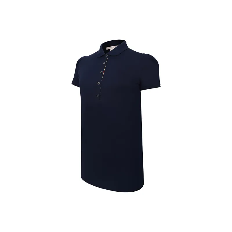 Burberry Polo Shirt Women's Navy Blue-2