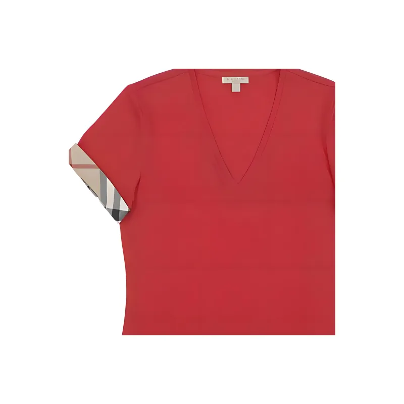 Burberry T Shirts Women's Red-6