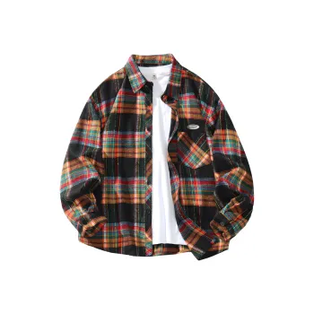 FASTFISH Shirt Unisex Multicolor Grid