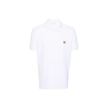 Maison Kitsune Fox Head Patch Short Sleeved Polo Shirt