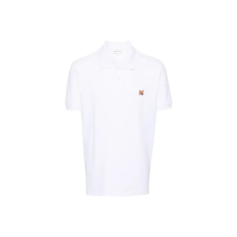Maison Kitsuné Fox Head Patch Short Sleeved Polo Shirt-0