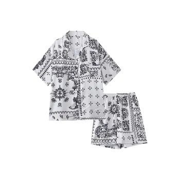 Qiao Ni Tong Pajama Set Women's White