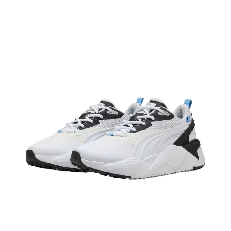 PUMA GS X Effect Abrasion Resistant Low Top Golf Shoes Women's White Blue-2