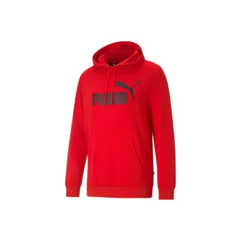 PUMA Essentials Big Logo Hoodie Sweatshirt Men's Red
