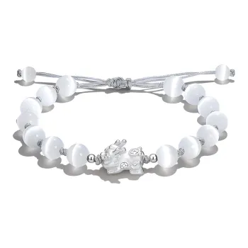 HELA DE HAI Glass Cat Eye Bracelets Unisex