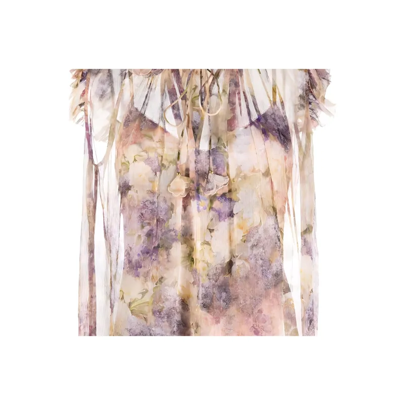 Zimmermann Ruffled Trim Floral Printed Blouse-5