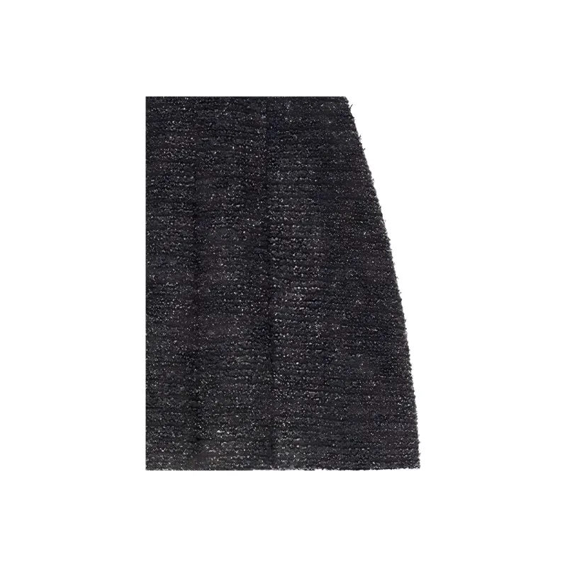 GUCCI Tweed Flared Mini Skirt Black-4