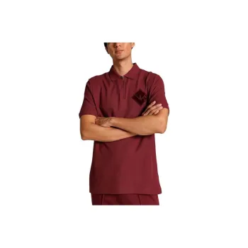 PUMA Polo Shirts Men Burgundy
