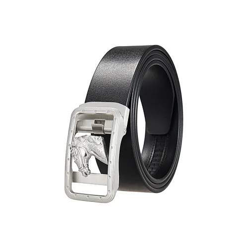 JONNY MOORE Top Grain Cow Leather Belts Men's 3.4cm